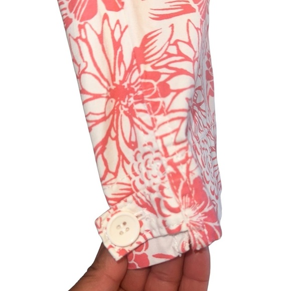 5 for $40
Talbots Woman The Perfect Skimmer Cropped Pant Pink Floral Spring 8p - Picture 5 of 11